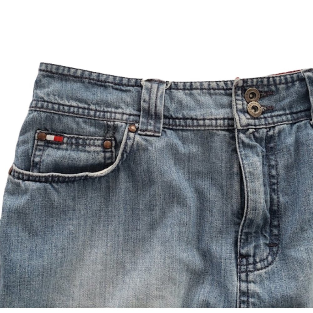 Tommy Hilfiger Vintage Short Mini Jean Skirt, Good Shape! No Flaws. SZ: 10 - Picture 4 of 11